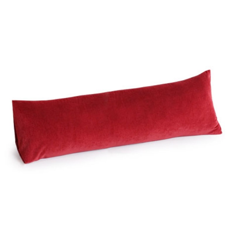 Jaxx Rest Memory Foam Body Pillow 30 inch Microfiber Red