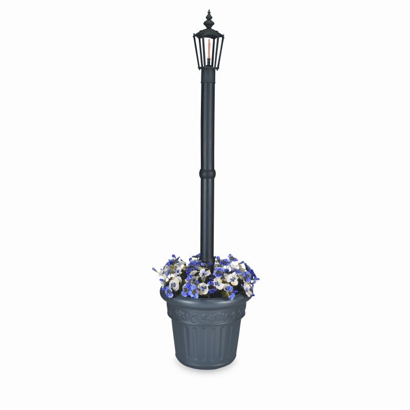 Newport Single Citronella Planter Torch Lamp Black