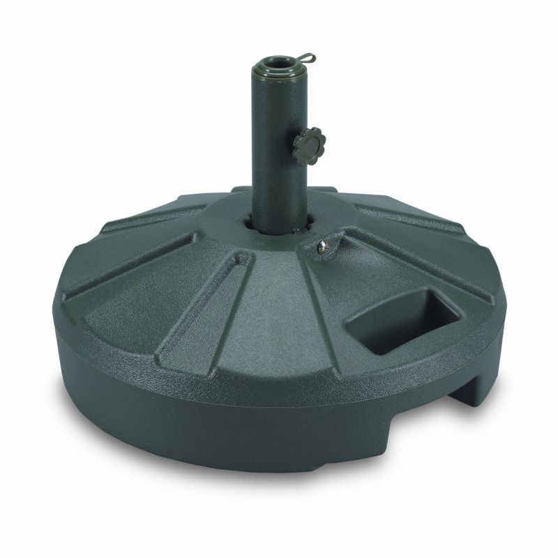 Shading & Cooling: Patio Umbrella Bases: Plastic 50 lb. Umbrella Stand Green