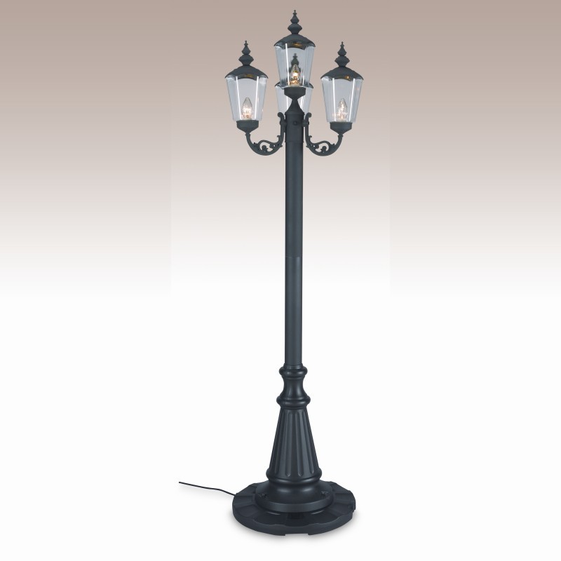 Most Popular in Michigan: Lighting: Outdoor Garden Lamps: Cambridge Park Style Four Lantern Patio Lamp Black