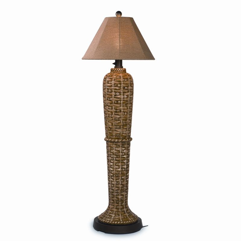 South Pacific Outdoor Floor Lamp Bamboo Sesame : Outdoor Floor Lamps