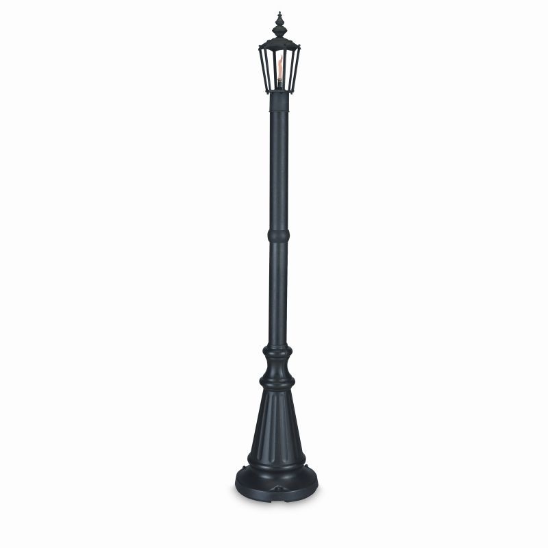 Home & Garden: Outdoor Torches: Newport Single Citronella Torch Lamp Black
