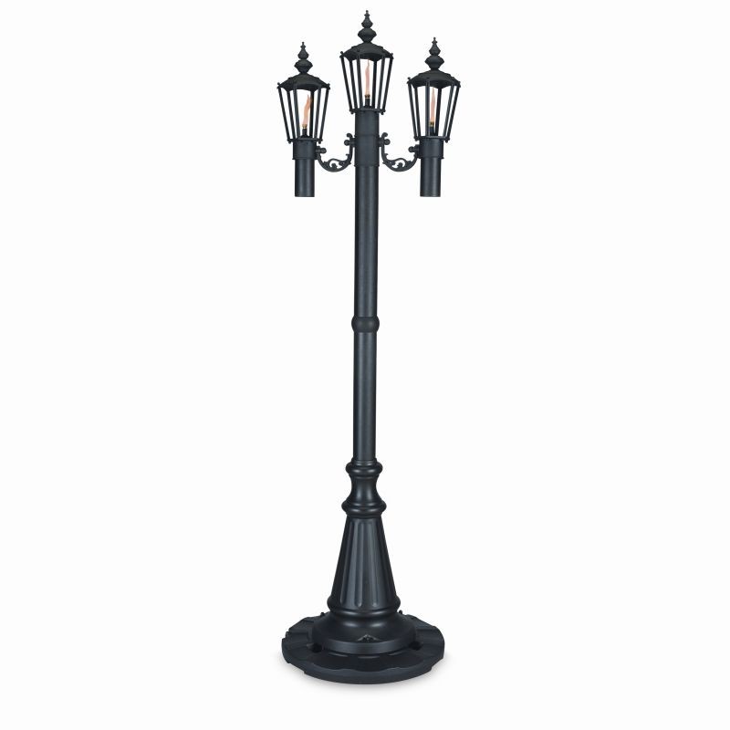 Newport Four Citronella Torch Lamp Black : Outdoor Torches