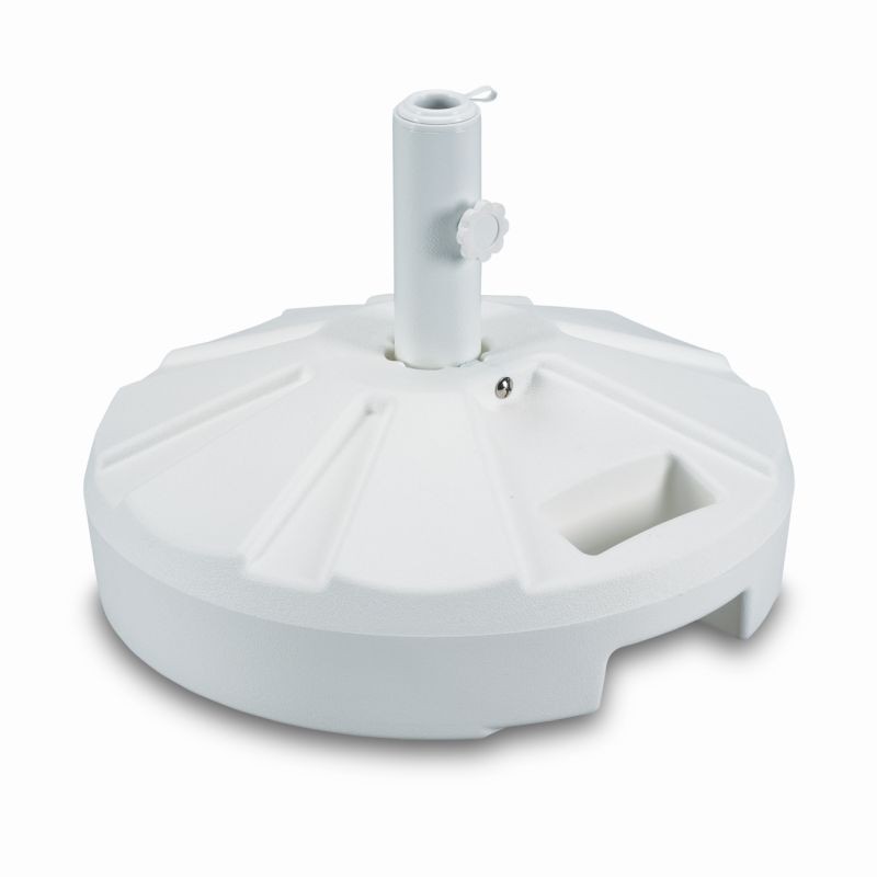Plastic 50 lb. Umbrella Stand White