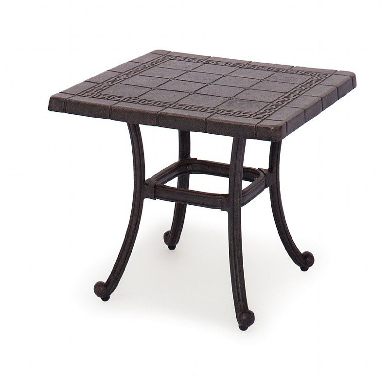 Jordan Cast Aluminum Side Table 24 inch Square