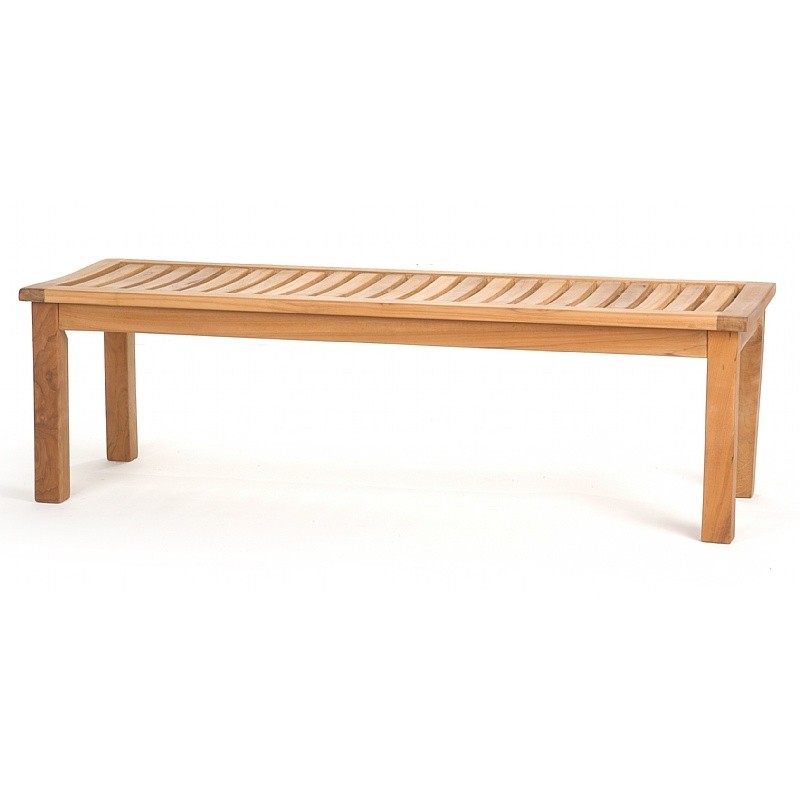 Modern Teak Bench 96 inch