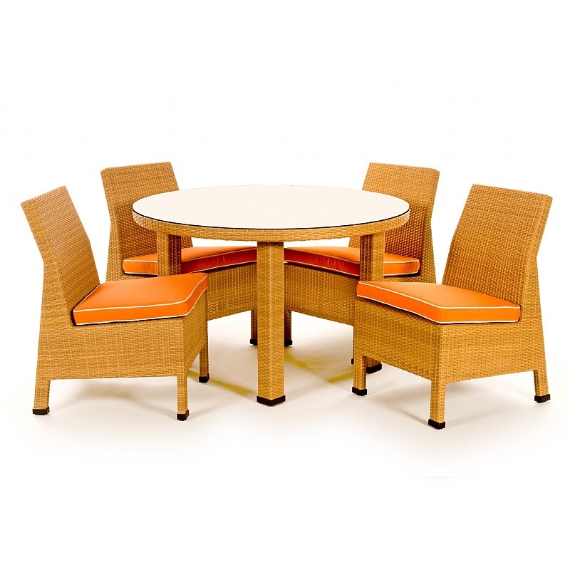Mayan Outdoor Wicker Dining Set 5 piece