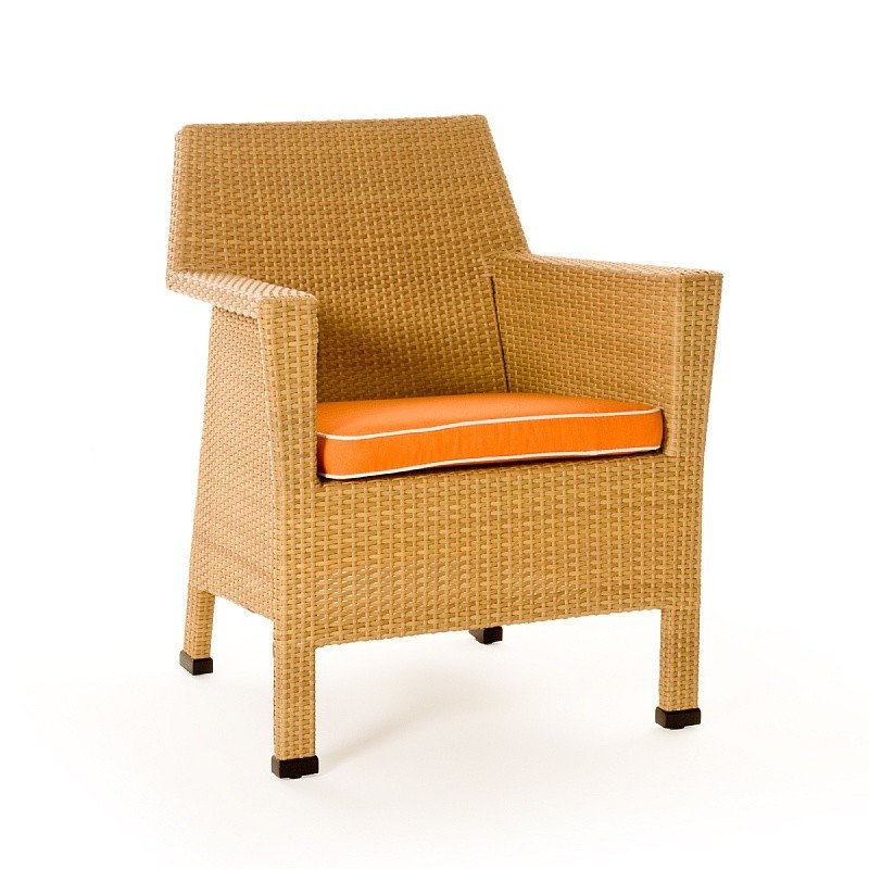 Mayan Outdoor Wicker Dining Arm Chair