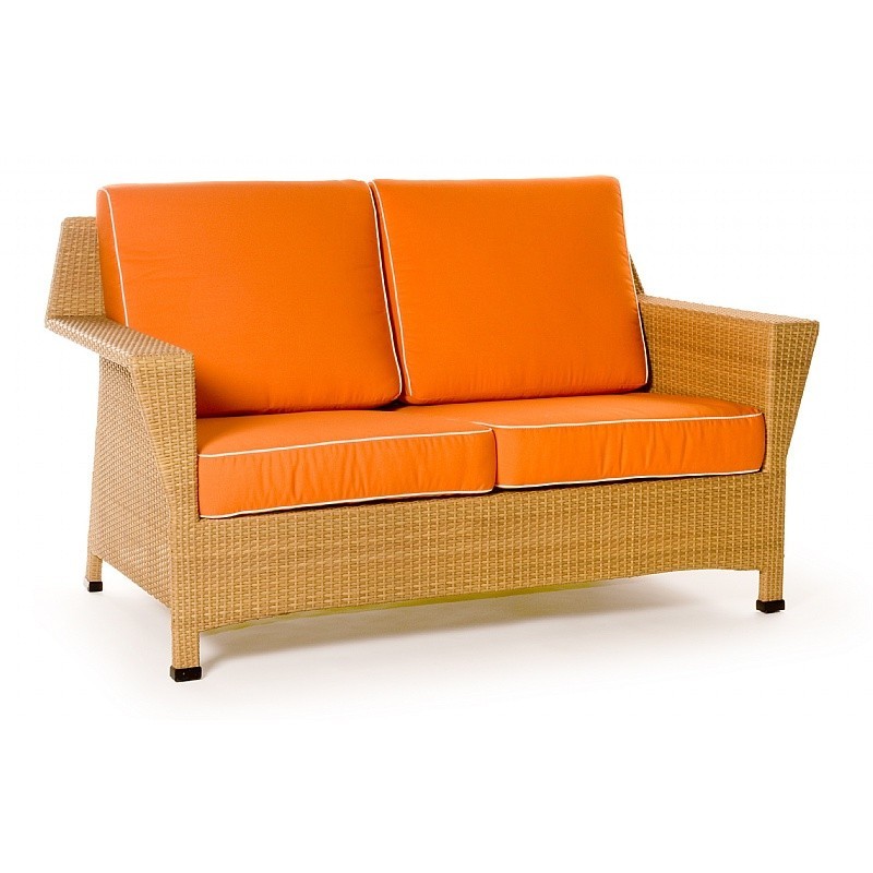 Mayan Outdoor Wicker Club Sofa Two Seater