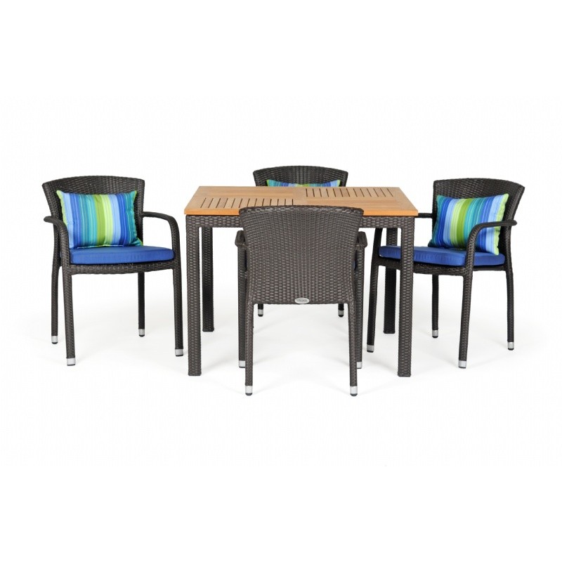 Avignon Outdoor Wicker Dining Set 5 piece