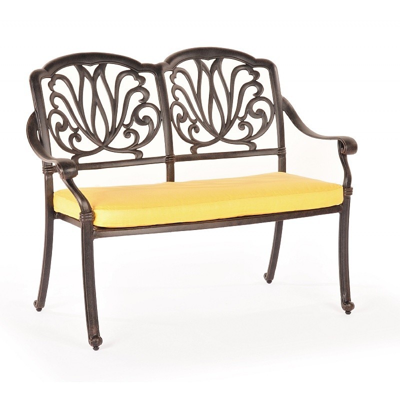 Florence Cast Aluminum Outdoor Garden Bench