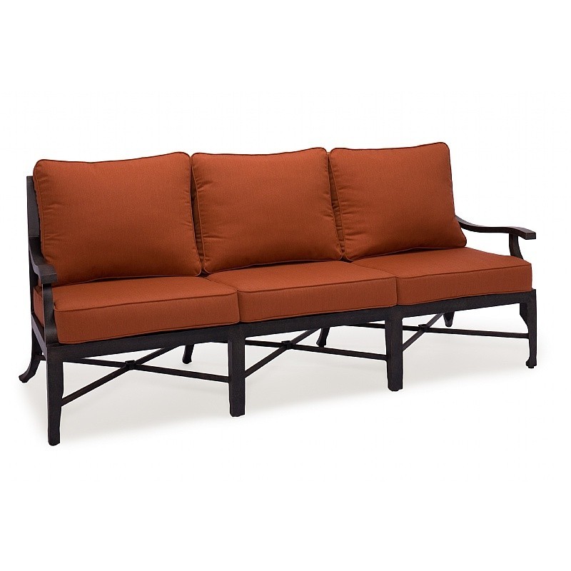 Paris Contemporary Cast Aluminum Club Sofa