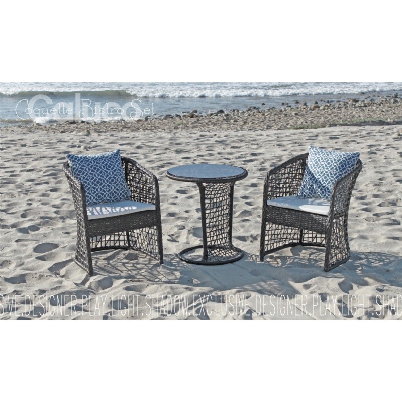 Outdoor Furniture: Bistro Sets: Coquette 3 Piece Outdoor Bistro Set