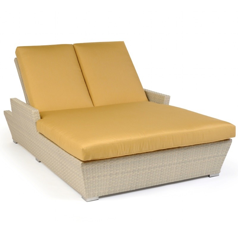 Outdoor Furniture: Outdoor Wicker: Verona Outdoor Wicker Chaise Lounge Double