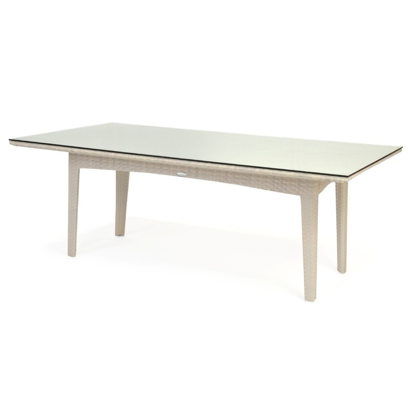 Outdoor Furniture: Outdoor Wicker: Verona Wicker Dining Table Rectangle 84 inches
