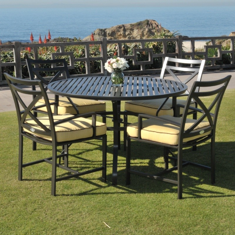 San Michelle Cast Aluminum Dining Set 5 Piece : Patio Sets