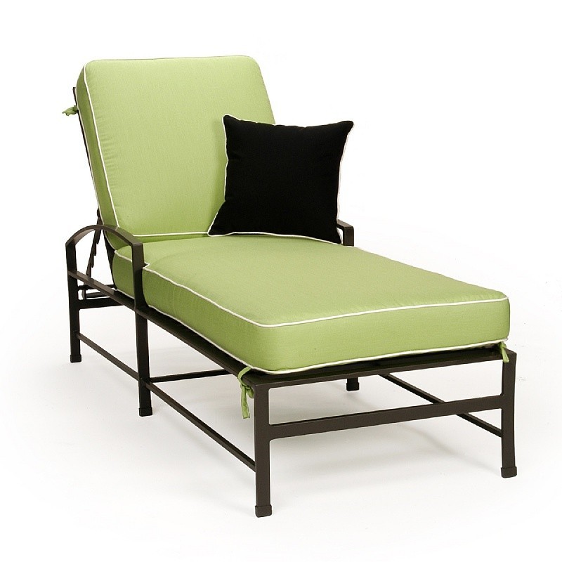 San Michelle Cast Aluminum Chaise Lounge : Patio Chairs