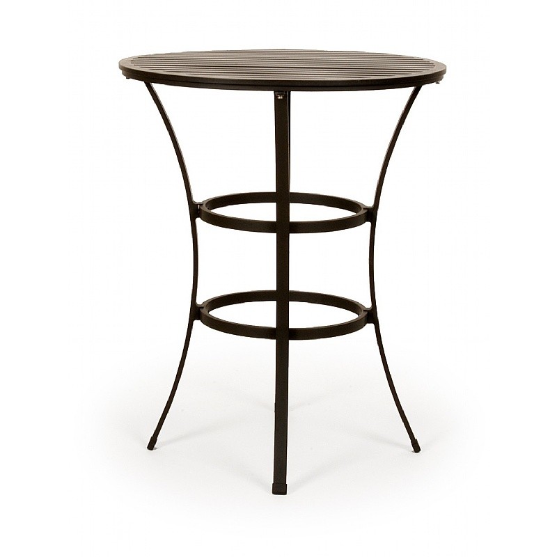 Outdoor Furniture: Caluco: San Michelle Collection: San Michelle Cast Aluminum Round Dining Bar Table 32 inch