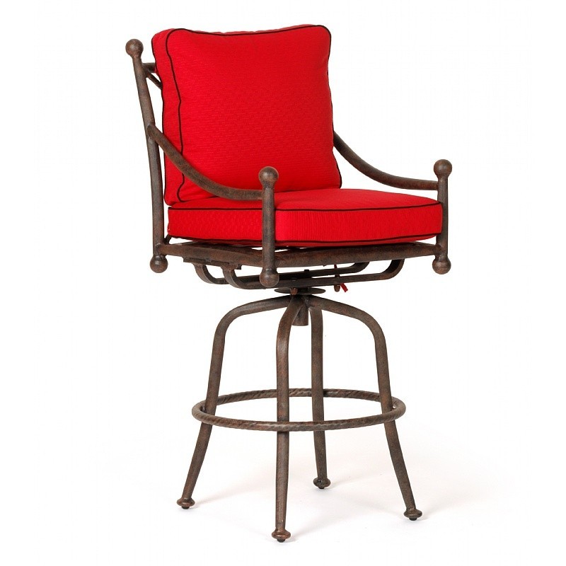 Origin Cast Aluminum Patio Swivel Bar Chair : Patio Chairs