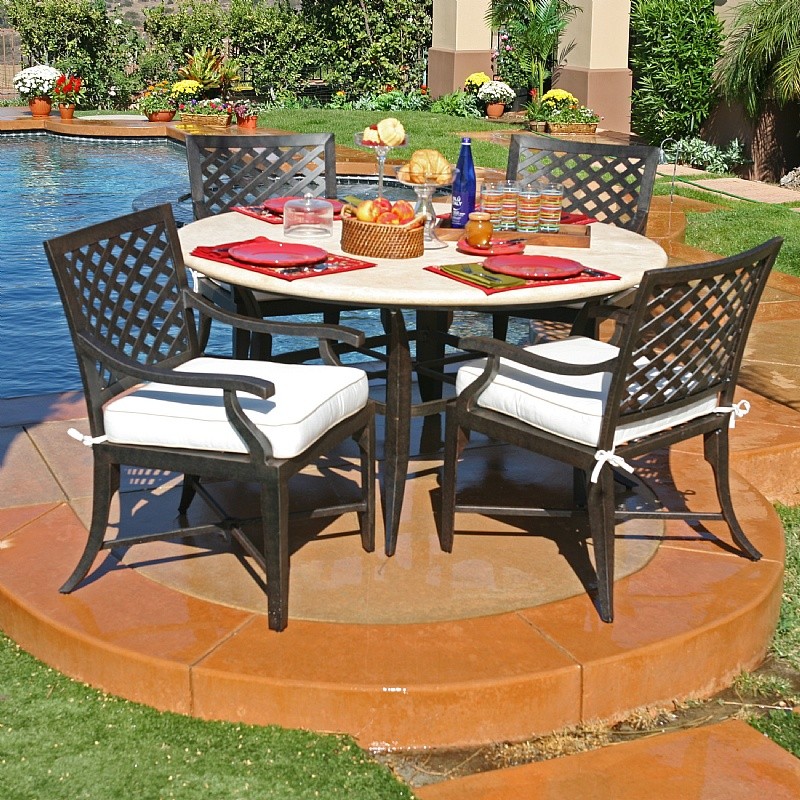Paris Contemporary Cast Aluminum Outdoor Furniture