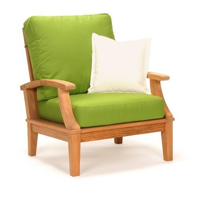 Modern Teak Patio Club Chair