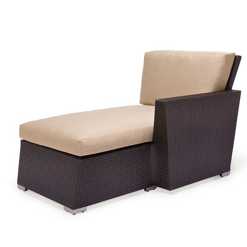 Maxime Wicker Deep Club Chaise Left Module