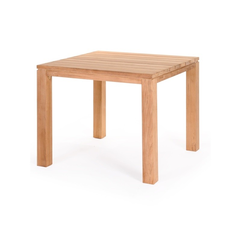Modern Teak Square Patio Dining Table 36 inch