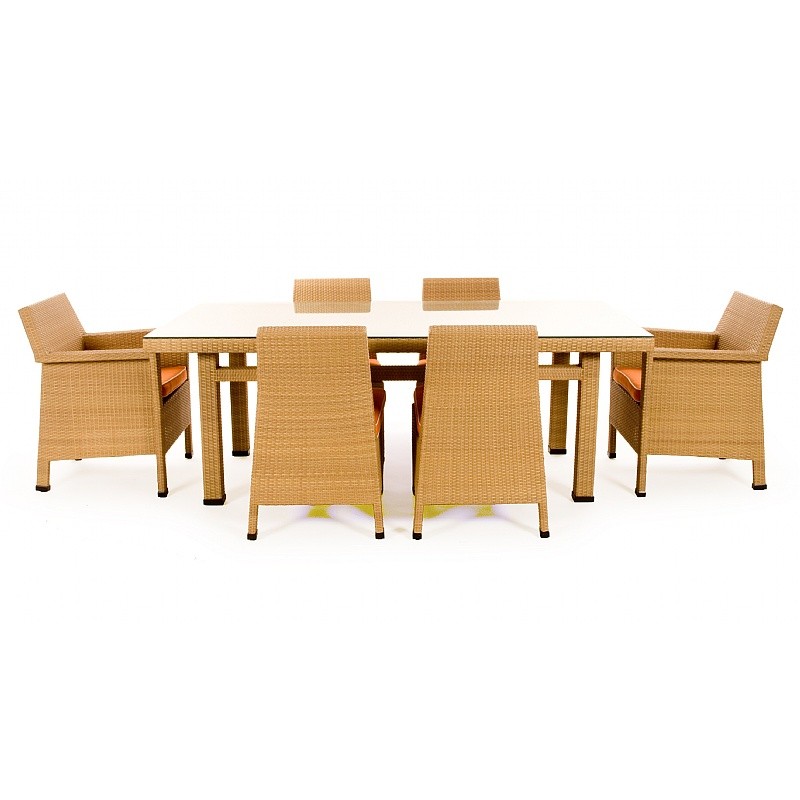 Mayan Outdoor Wicker Dining Set 7 piece Mayan Outdoor Wicker Dining Set 7 piece