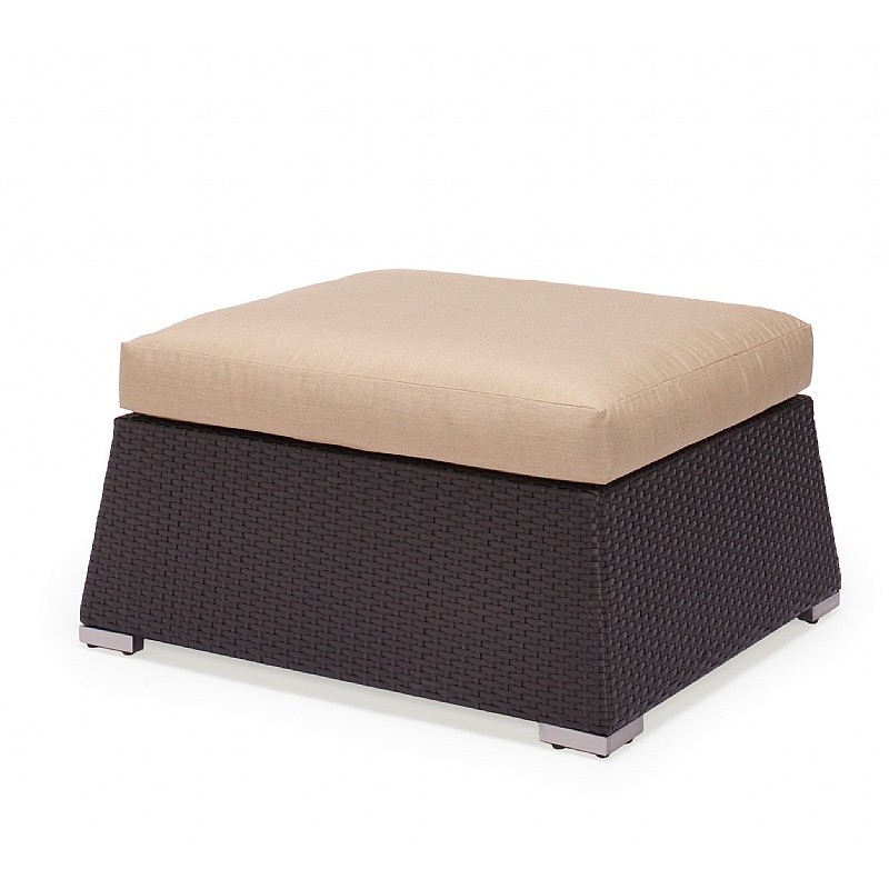 Maxime Wicker Sectional Ottoman