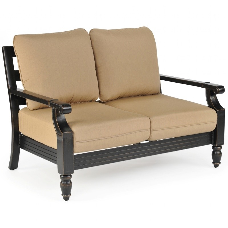 Novara Cast Aluminum Patio Loveseat CA70422 CozyDays