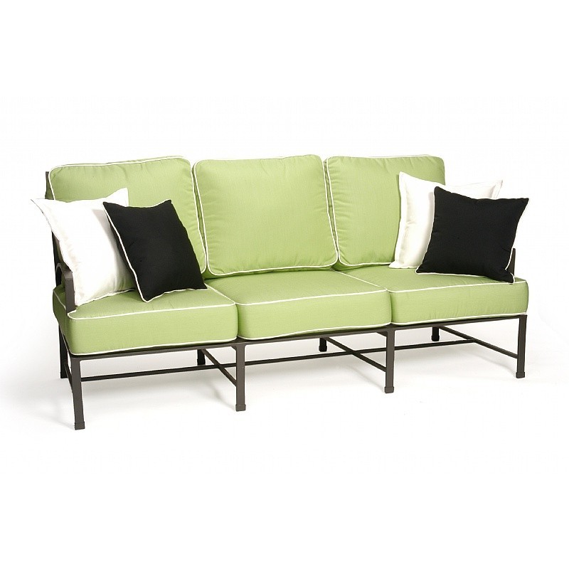 San Michelle Cast Aluminum Club Couch Sofa San Michelle Cast Aluminum Club Couch Sofa