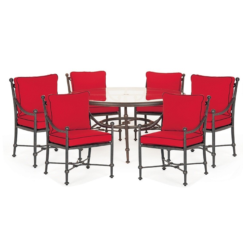 Origin Cast Aluminum Patio Dining Group Round 7 pc. Origin Cast Aluminum Patio Dining Group Round 7 pc.