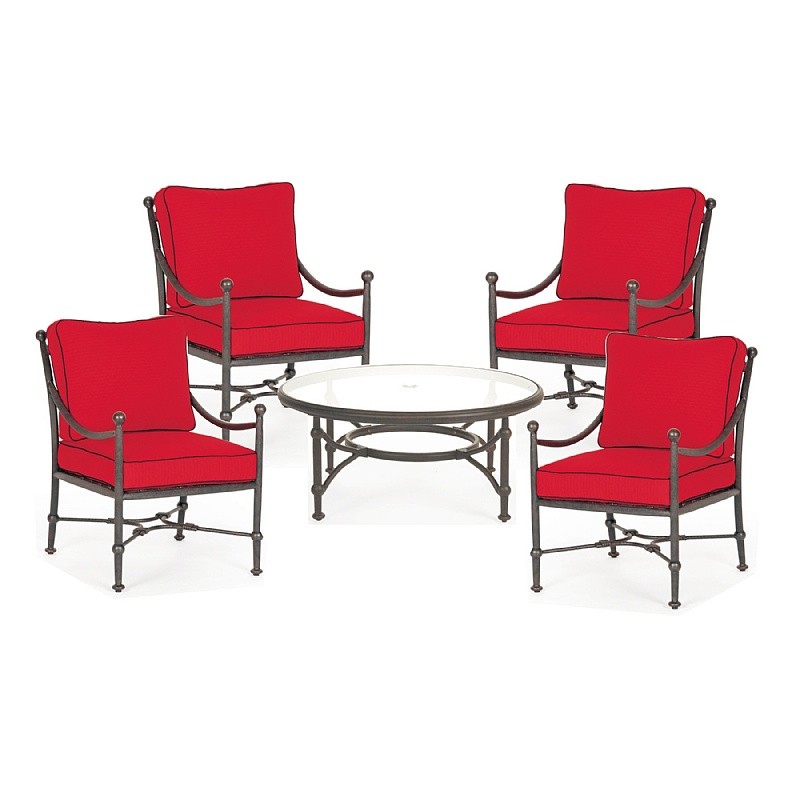 Origin Cast Aluminum Patio Club Seating Chat Group 5 pcs Origin Cast Aluminum Patio Club Seating Chat Group 5 pcs