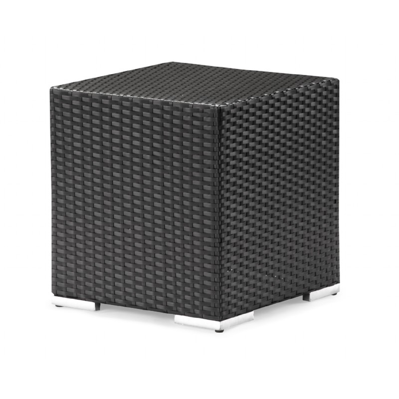 Outdoor Furniture: Outdoor Wicker: Algarve Outdoor Side Table Espresso