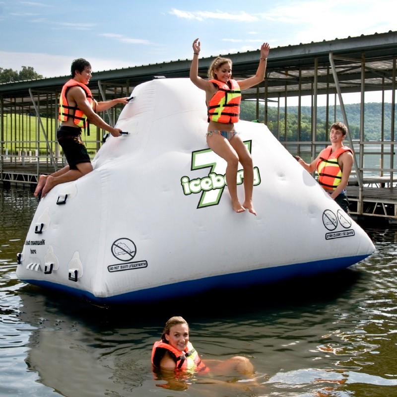 Pool & Beach: Inflatable Rafts Islands: Iceberg Lake Island 7 Feet High