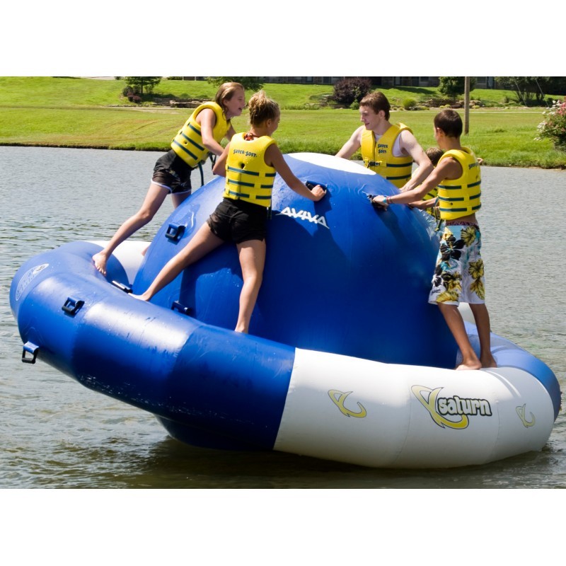 Pool & Beach: Inflatable Rafts Islands: Saturn Pro Lake Island Rocking Sphere 12 Ft.