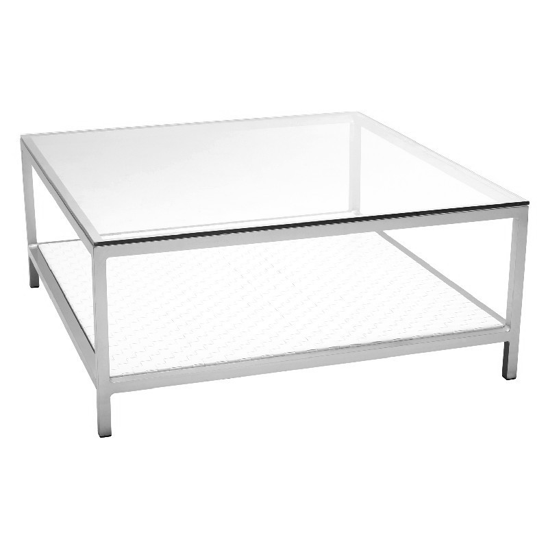 Cube Square Center Table with Shelf