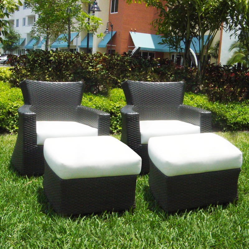 Verona Club Chair Outdoor Seating Set 4 Piece