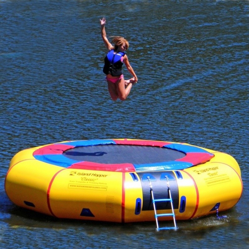 Pool & Beach: Water Trampolines: Island Hopper 15 feet Classic Water Trampoline