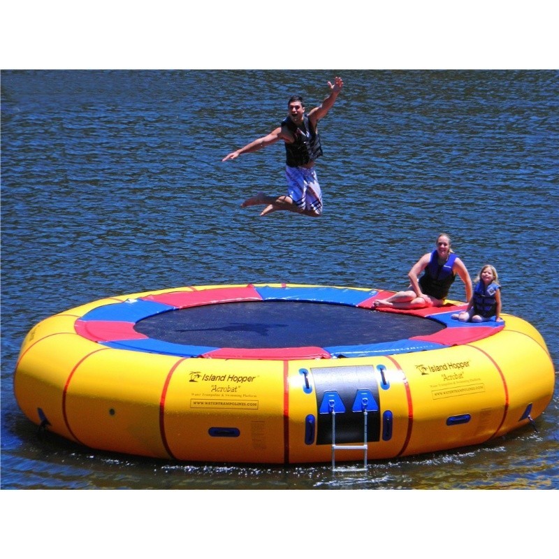 Pool & Beach: Water Trampolines: Island Hopper 20 feet Acrobat Water Trampoline