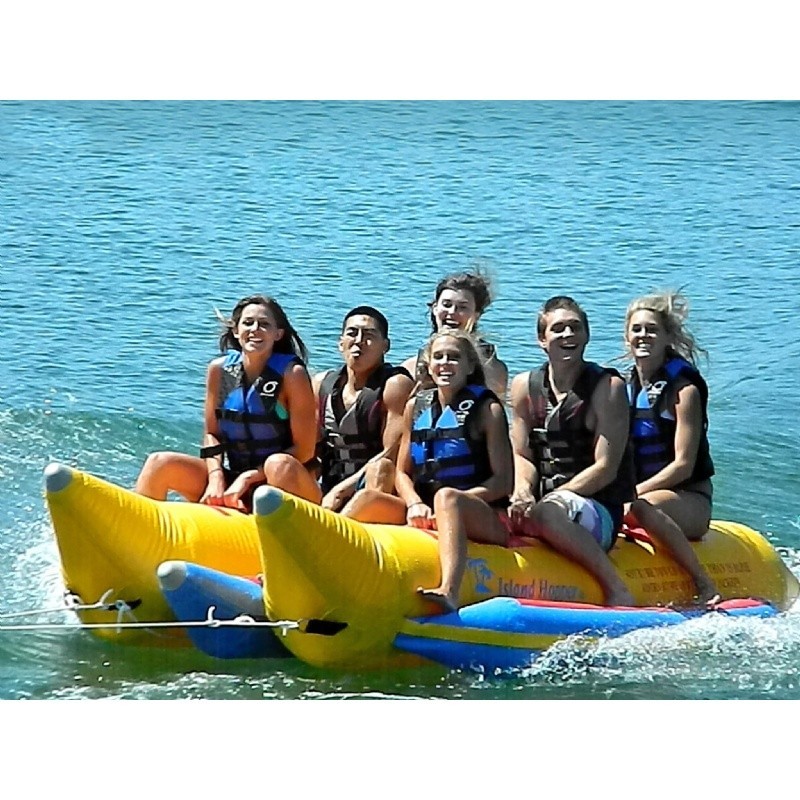 Pool & Beach: Towable Tubes: Banana Boat Towable Water Sled 6 Passenger Side by Side