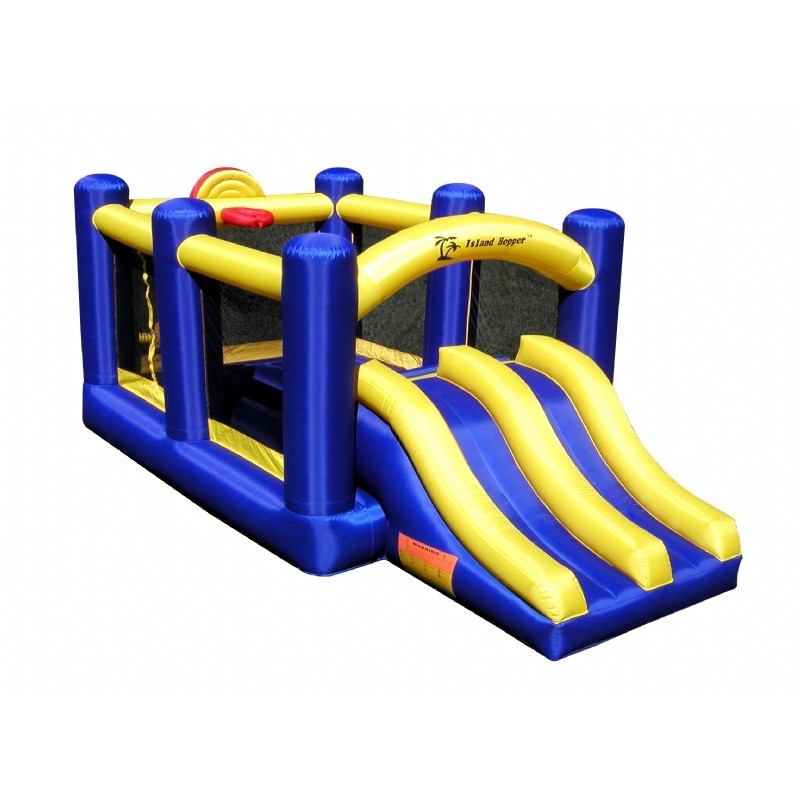 Furniture: Kids Bounce Houses: Racing Slide and Slam Bounce House