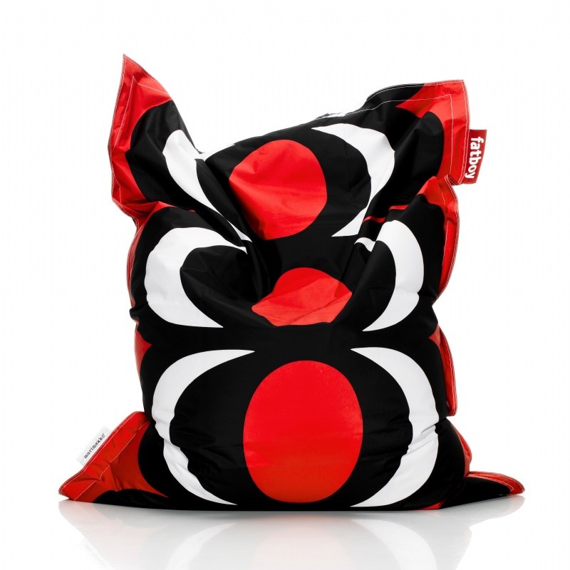 Furniture: Bean Bag Chairs: Fatboy Marimekko Designer Beanbag Kavio Red