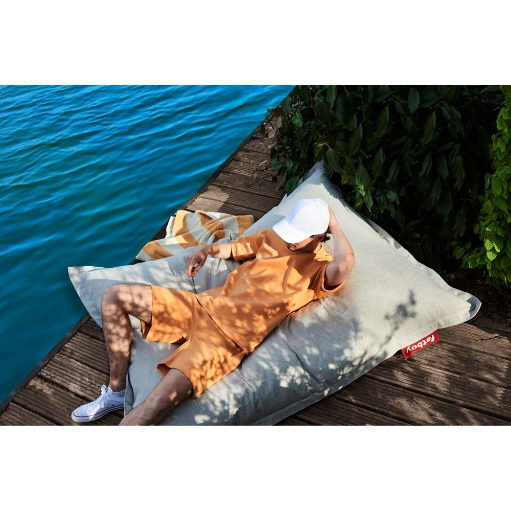 Furniture: Bean Bag Chairs: Fatboy Jeans Original Lounge Beanbag Blue Denim