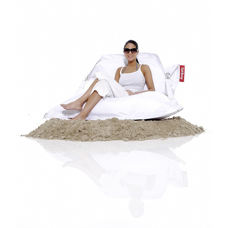 Outdoor Furniture: Bean Bags: Fatboy Outdoor Beanbag Lounger White