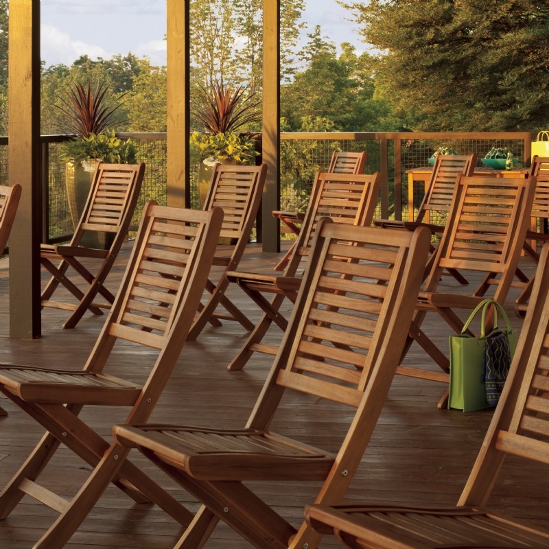 Capri Acacia Wood Outdoor Dining Set 5 pcs. alternative photo