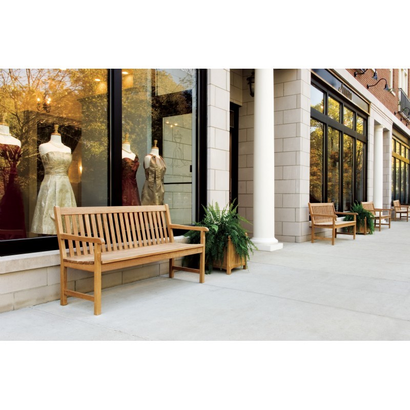 Shorea Wood Classic Outdoor Bench 5 Feet alternative photo #0