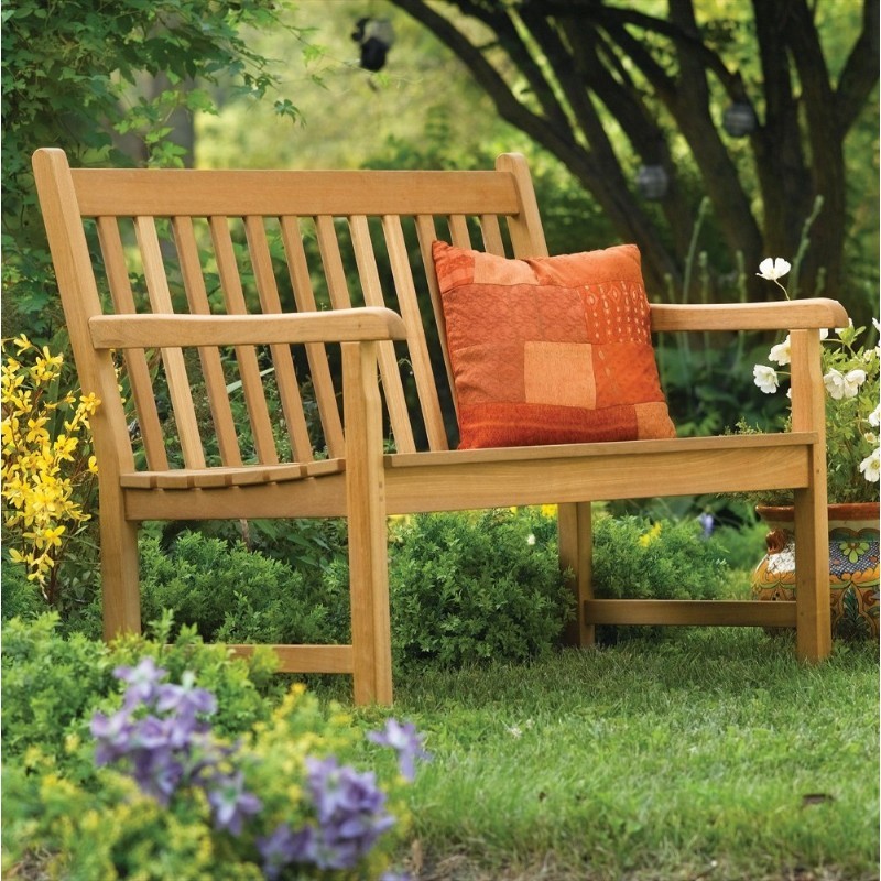 Shorea Wood Classic Outdoor Bench 4 Feet alternative photo #2