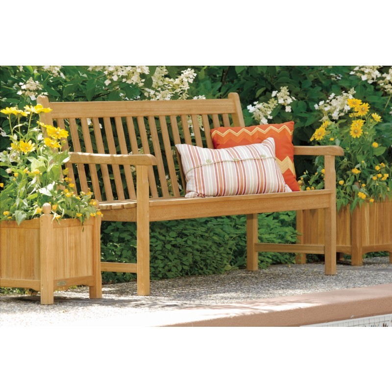 Shorea Wood Classic Outdoor Bench 5 Feet alternative photo #3