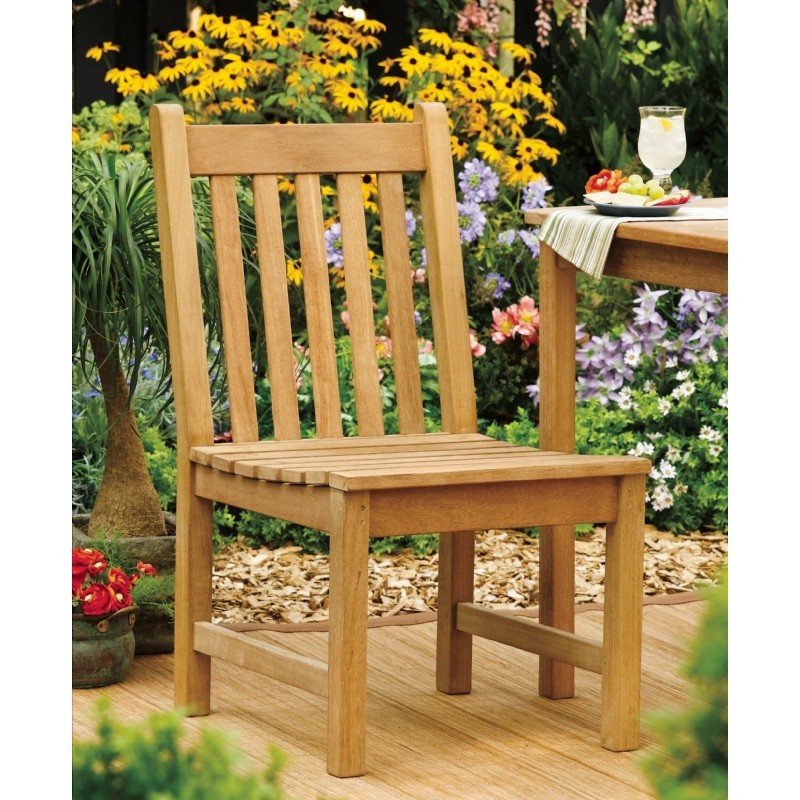 Shorea Wood Classic Outdoor Side Chair alternative photo #0